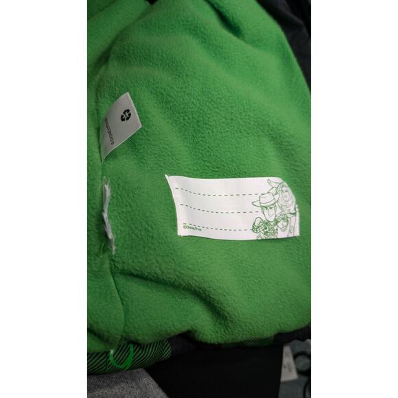 Disney Store Toy Story Hooded Puffer Jacket Boys 3T Green Black Plaid Buzz Woody - Picture 6 of 7